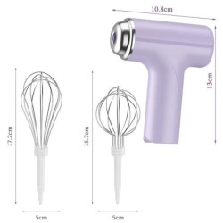 1db vezeték nélküli elektromos turmixgép hordozható 3 sebességes tojáshabos sütőtészta torta tejszínhabosító konyhai eszközök
