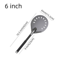 6&12 13 14  Inch Pizza Set Perforated Shovel Paddle Pizza Oven Turning Peel Hard  Anodized Pizza  Baking Kitchen Tool Spatula