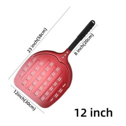 6&12 13 14  Inch Pizza Set Perforated Shovel Paddle Pizza Oven Turning Peel Hard  Anodized Pizza  Baking Kitchen Tool Spatula