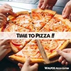 WALFOS 1db/2db rozsdamentes acél pizzavágó Professzionális pizzavágó kerék csúszásgátló fogantyúval pizza gofri sütihez