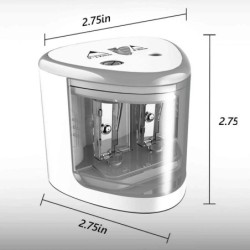 Tenwin új, kétlyukú elektromos automata ceruzahegyező kapcsoló ceruzahegyező Otthoni irodai iskolai kellékek Irodaszerek Art