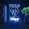 Anime akciófigura Led éjszakai fény Manga Yu Gi Oh Dark Magician Girl gyerekeknek hálószoba dekor lámpa Kawaii szobadekorációs l