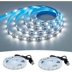 DC 5V USB LED szalagok 2835 fehér meleg fehér LED szalagos fény TV háttérvilágítás szalag lakberendezési lámpa 1-5 m LED szál lá