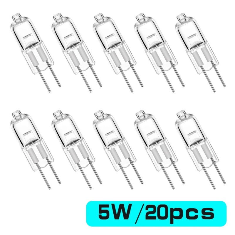 20db/Szett 5W 10W 20W 35W 50W Energy G4 12V Izzók beltéri világítás JC Bi-Pin LED kristálygömb lámpa 2900K halogén meleg