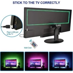 Led USB szalagos lámpa 5M színváltó 5050 RGB LED rugalmas lámpák 24 kulccsal gyerekeknek játékterem otthoni party TV háttérvilág