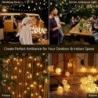 1db Solar Crystal Ball Fairy String Lights 5M20L Kültéri Vízálló Karácsonyi Dekoráció Kemping Tündérfüzér Kerti Party