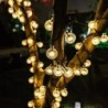 1db Solar Crystal Ball Fairy String Lights 5M20L Kültéri Vízálló Karácsonyi Dekoráció Kemping Tündérfüzér Kerti Party