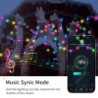 Led Fairy Light Strip karácsonyi fények Smart Bluetooth USB Music Festoon Street Garland esküvői születésnapi parti dekoráció ot