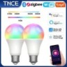 TNCE Tuya E27 izzó WIFI Zigbee Bluetooth, szabályozható fényű LED lámpa 2700-6500k RGB, Smart Life APP, hang Alexa Google Home s