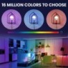 TNCE Tuya E27 izzó WIFI Zigbee Bluetooth, szabályozható fényű LED lámpa 2700-6500k RGB, Smart Life APP, hang Alexa Google Home s