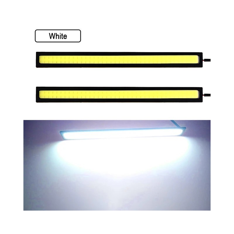 6 db Szuper fényes 17 cm-es LED COB Köd Nappali Futólámpa Vízálló 12V 6500K Autófény Auto Belső Styling Bár lámpa