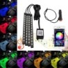 Neon 48 72 LED autóbelső lábvilágítás USB vezeték nélküli zenei alkalmazásvezérléssel, automatikus RGB hangulatú dekorációs lámp