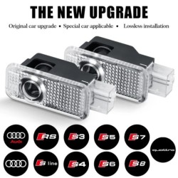 LED autóajtó logó üdvözlőfény lézerprojektor lámpa Audi Sline S3 S4 S5 S6 S7 RS Quattro Q7 Q5 Q3 A4 B8 8P A3 A6 C7 A5 A6L típush