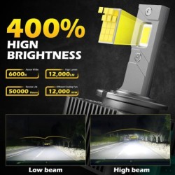 D SERIES D3S LED Car Headlights Bulbs D1S D2S D4S D5S D8S Turbo Lights 12000LM 6000K 70W Auto Lamp Plug&Play  HID Conversion Kit