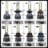 XSTORM Mini autós fényszóró H1 H4 H7 LED izzó H8 H11 9005 HB3 9006 HB4 9004 HB1 9007 HB5 H13 Led lámpák 15000LM Turbólámpa 12V