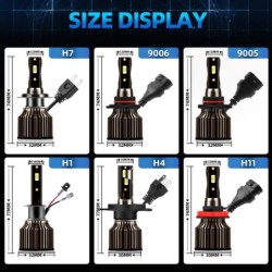 roadsun H4 LED fényszóró H1 H7 H8 H9 H11 9005 HB3 9006 HB4 autó led lámpák 20000LM 120W 6500K CSP Chip Hight tompított fényszóró