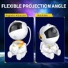 Astronaut Star projektor éjszakai fény távirányítóval 360 állítható kialakítású hálószoba Nebula Galaxy projektor fények gyereke