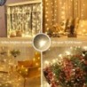 6x3M/3x3m Függönyfüzér az ablakon USB Power Fairy Lights Festoon távoli újévi füzér Led Lights karácsonyi dekorációval