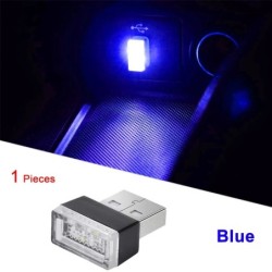 Mini USB LED éjszakai lámpák autó belső légkör lámpa autó dekoráció környezeti világítás LED neon izzó autós áruk 5V fehér piros