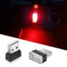 Mini USB LED éjszakai lámpák autó belső légkör lámpa autó dekoráció környezeti világítás LED neon izzó autós áruk 5V fehér piros