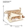 Spirális márványfuttatású 3D fa rejtvények felnőtteknek és tizenéveseknek Barkácsolás modellépítő készletek mechanikus rejtvénye