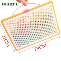 296 darab/szett dobozba csomagolt gabonagomba körömgyöngyök Intelligens 3D-s kirakós játékok kirakós tábla gyerekeknek gyerekekn