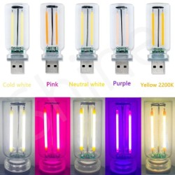 Retro USB LED izzószálas érintéses fényerőszabályzó izzó 5V Retro LED Edison izzó 0,3W éjszakai fény kemping izzólámpás dekoratí