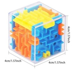 3D labirintus varázskocka Hatoldalas átlátszó kirakós sebesség kocka guruló golyó varázskockák labirintus játékok gyerekeknek st