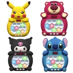 Új Kuromi Quick Push Game Pop up Fidget Bubble Electronic Pop it Pro játék Könnyű stresszoldó játék felnőtt és gyerek ajándékdob