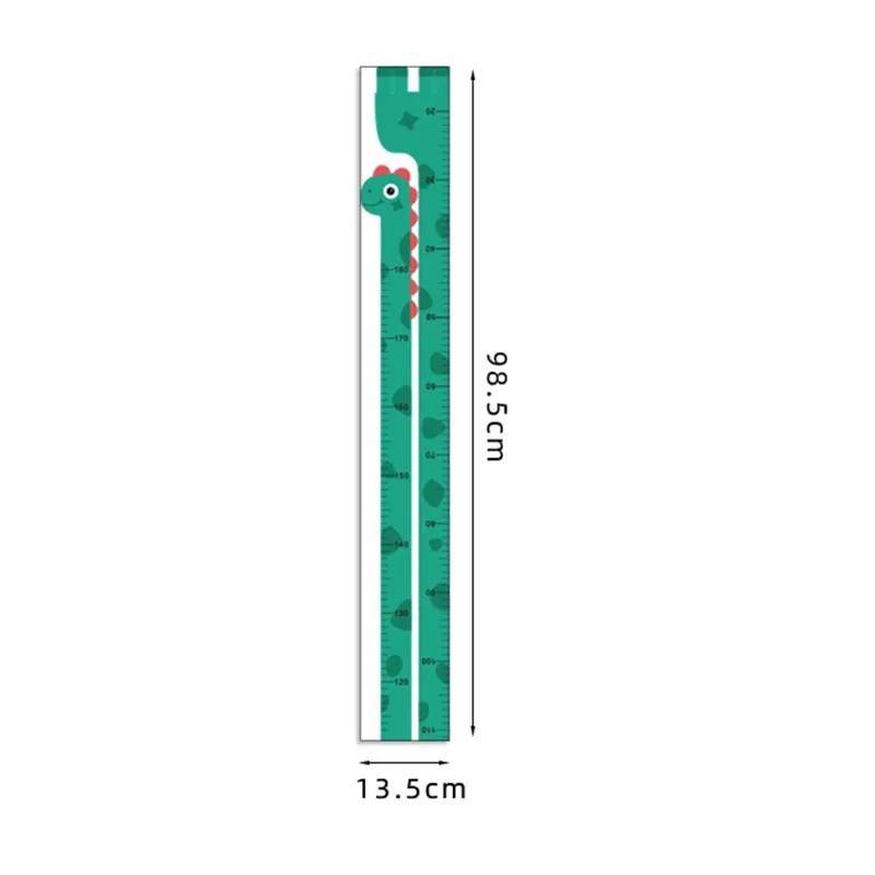 170 cm-es rajzfilm állatmagasságú falmatrica tapéta gyerekszobába bölcsődei vonalzó növekedési diagram fali dekoráció