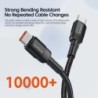 Toocki 100 W Type C – USB C kábel PD 3.0 Quick Charge 4.0 Fast Charging Type C – Type C iPhone 15 Macbook Samsung Xiaomi