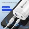 Tatal 38W fali töltő gyorstöltő PD20W Power3.0 gyorstöltő adapter USB Type C kábellel Xiaomi iPhone Samsung telefonhoz