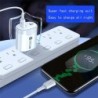 Tatal 38W fali töltő gyorstöltő PD20W Power3.0 gyorstöltő adapter USB Type C kábellel Xiaomi iPhone Samsung telefonhoz