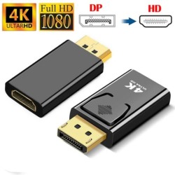 4K 1080P DisplayPort-HDMI-kompatibilis adapter DP dugó-nő HD TV HDMI-kompatibilis video-audió kábel PC TV laptophoz