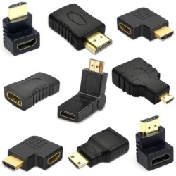 HDMI-kompatibilis adapter 90, 270 fokos derékszögű dugasz-alj konverter 4K HD csatlakozó mini/mikro HDMI-kompatibilis hosszabbít