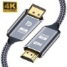 DP-HDMI kompatibilis kábel 4K 60Hz DisplayPort-HD adapter Display Port Video Audio PC HDTV projektor laptophoz