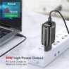 USLION 65W GaN töltő USB C PD KR csatlakozók Gyorstöltő GaN töltő telefon gyorstöltés C típusú IPhone Koreai specifikáció