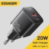 Essager 20W GaN USB Type C töltő PD gyorstöltő telefon QC 3.0 gyorstöltők iPhone 14 13 12 11 Pro Max Mini iPad töltéshez