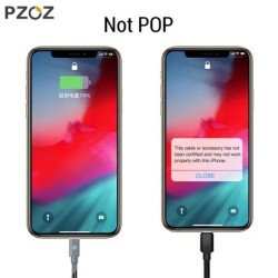 PZOZ USB kábel iphone kábelhez 14 13 12 11 pro max Xs Xr X SE 8 7 6s plus ipad air mini gyorstöltő kábel iphone töltőhöz