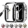 Huzat Apple Watch Case 45mm 44mm 49mm 41mm 40mm 46mm 42mm Edzett üveg képernyővédő fólia Series 10 7 8 9 SE 6 5 4 Ultra 2