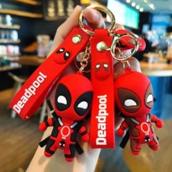 Marvel aranyos baba medál anime figurák Deadpool Q verzió divat hátizsák kulcstartó pár táska kulcstartó medál születésnapi aján