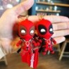 Marvel aranyos baba medál anime figurák Deadpool Q verzió divat hátizsák kulcstartó pár táska kulcstartó medál születésnapi aján