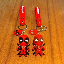 Marvel aranyos baba medál anime figurák Deadpool Q verzió divat hátizsák kulcstartó pár táska kulcstartó medál születésnapi aján