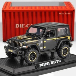 Off-Road 7 ajtós Wrangler Diecast játékautó modellhez, 1/32-es fémötvözet jármű gyerekeknek fiúknak lányok felnőtteknek, nyitott