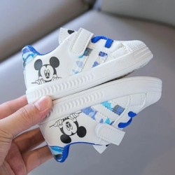 Disney White Alkalmi Cipők Kisfiú Lány Márka Gyerek Tornacipő Mickey Mouse Gyerek Sportcipők Tipegő Sétacipők 25-ös méret