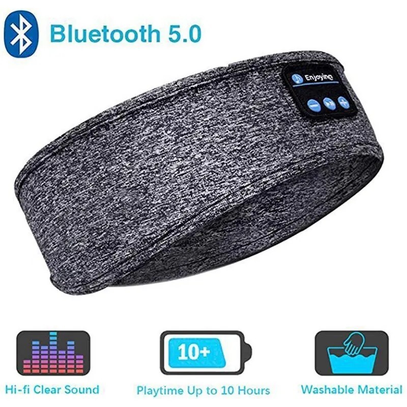 Fone Bluetooth fülhallgató sport alvó fejpánt elasztikus vezeték nélküli fejhallgató zenei szemmaszk vezeték nélküli Bluetooth f