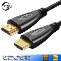 FSU HDMI-kompatibilis kábel Videokábelek Aranyozott 1,4 4K 1080P 3D kábel HDTV Splitter Switcher 0,5 m 1 m 1,5 m 2 m 3 m 5 m 10 