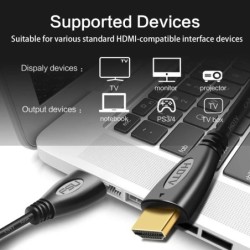 FSU HDMI-kompatibilis kábel Videokábelek Aranyozott 1,4 4K 1080P 3D kábel HDTV Splitter Switcher 0,5 m 1 m 1,5 m 2 m 3 m 5 m 10 