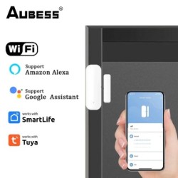 Tuya WiFi ajtó érzékelő ablak ajtók nyitott zárt érzékelők Smart Life APP Control Smart Home Security Protection Riasztórendszer