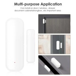 Tuya WiFi ajtó érzékelő ablak ajtók nyitott zárt érzékelők Smart Life APP Control Smart Home Security Protection Riasztórendszer